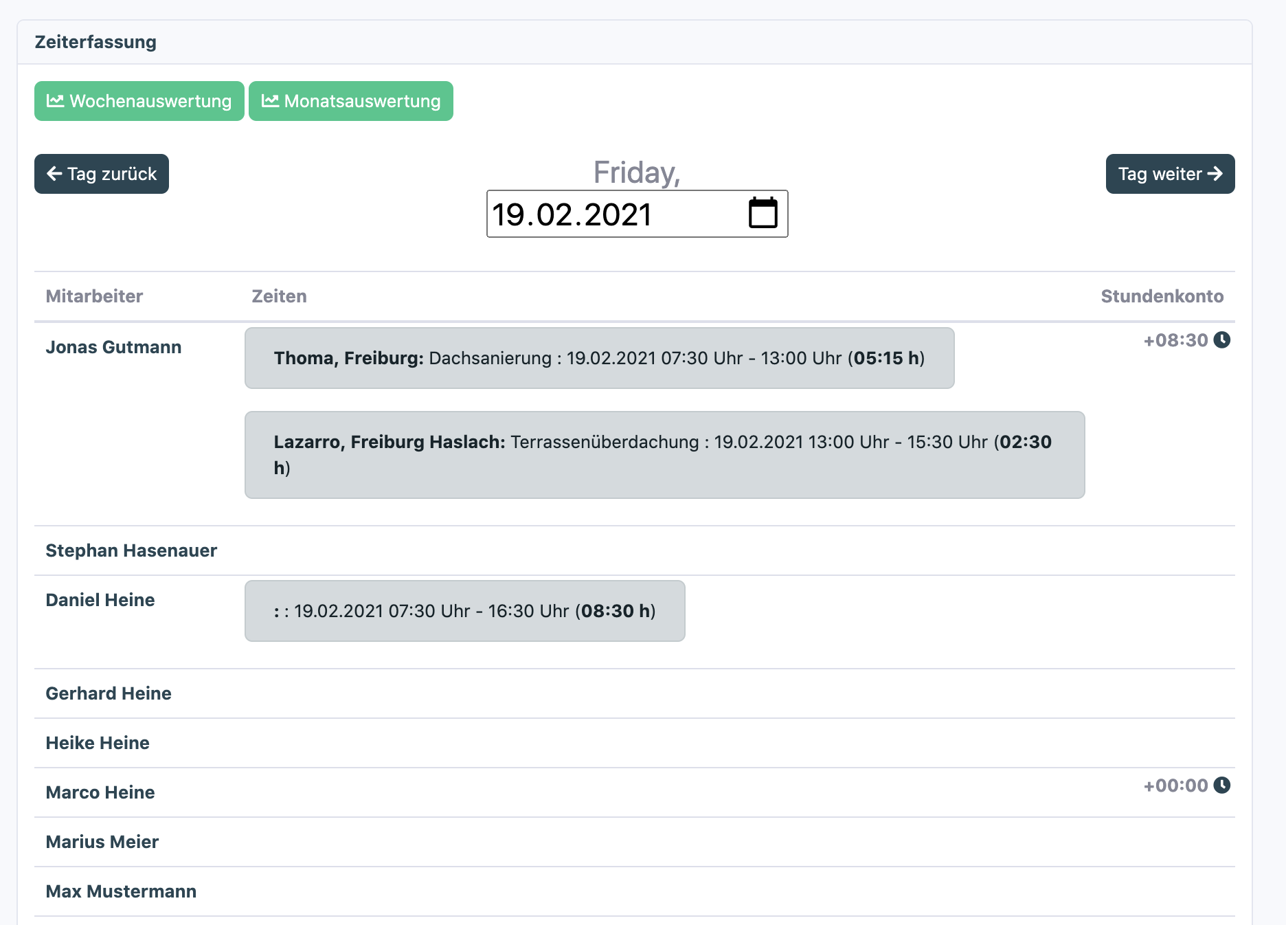 MeinZimmerer-App Verwaltungssystem
